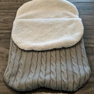 Winter baby snuggle sack.